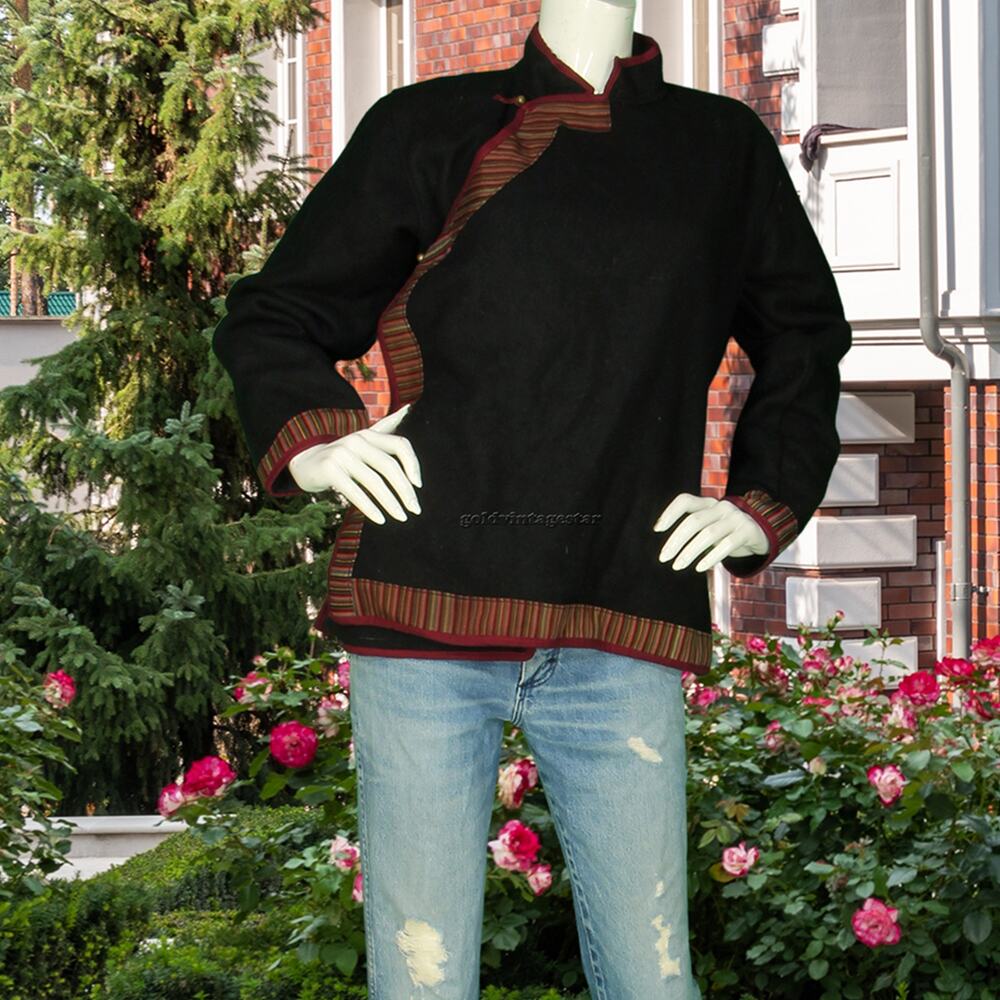 Vintage Tibetan Wool Hippie Jacket S